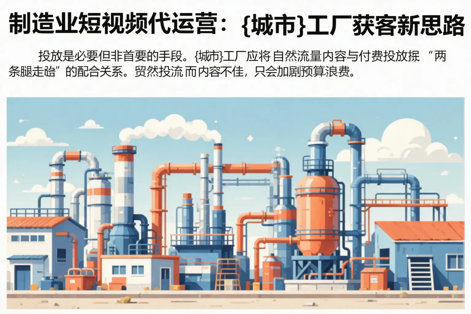 制造业短视频代运营:荆州区工厂获客新思路